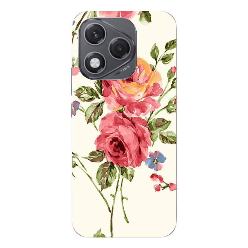 Honor 400 Lite Violet and rose Transparent Silicone TPU Θήκη